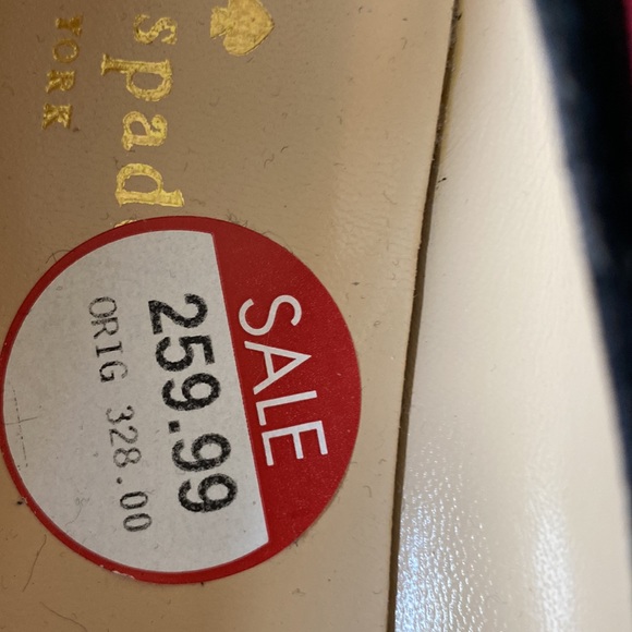 SOLD Kate Spade Nicolette Black Suede Flats W/ Bow 9M - Picture 7 of 7